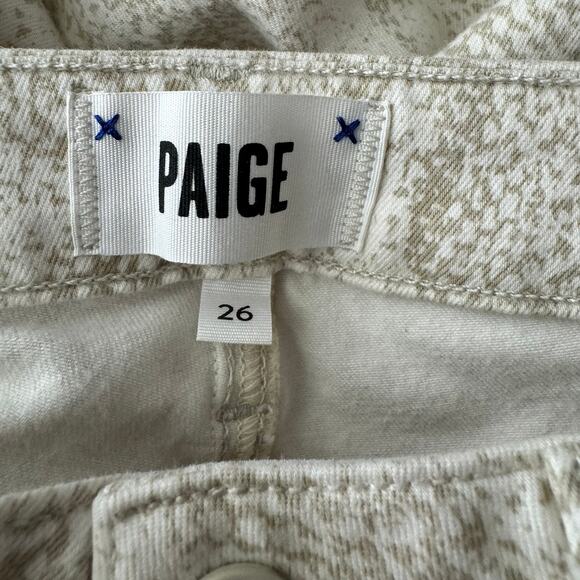 PAIGE Hoxton Ultra Skinny Ankle High Rise Jeans Sonoran Snake Size 26 - Picture 12 of 14